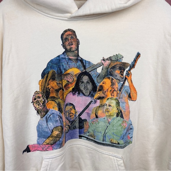 Zach Bryan Hoodie Mens Small Quittin' Time Tour Sweatshirt Band Pullover - Picture 2 of 6